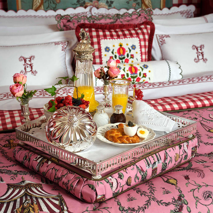 Seferî Heritage Linen Placemat with Openwork Embroidery