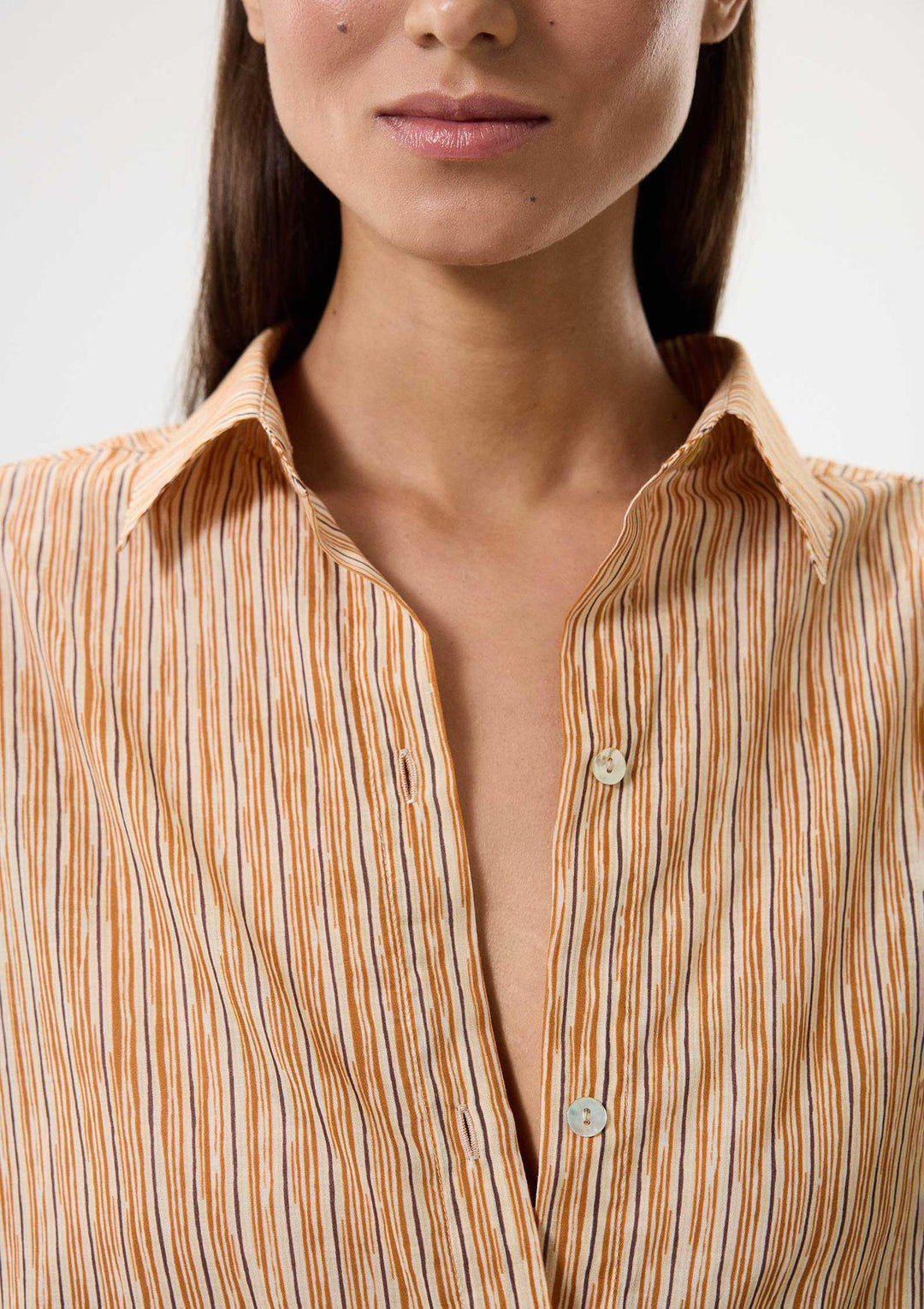 Shoreline Shirt Dress - Brown