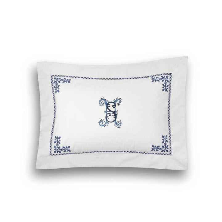 Seferî Flower Garden Boudoir Sham - Blue