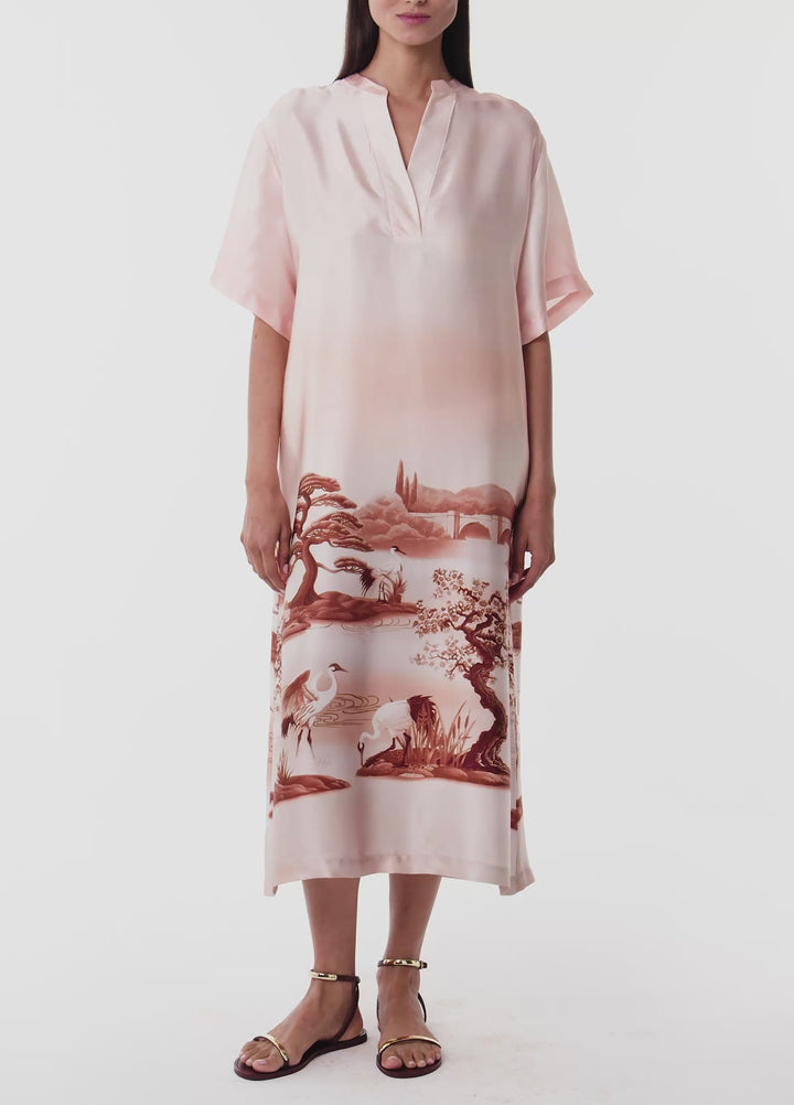 Mirage Long Kaftan - Pink