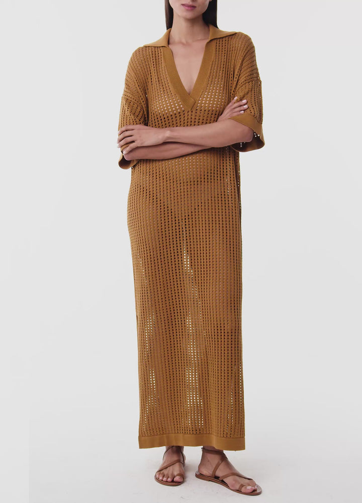 Cove Crochet Long Kaftan