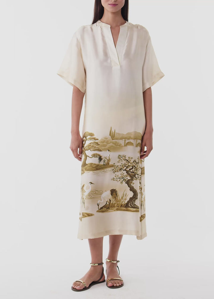 Mirage Long Kaftan - Green