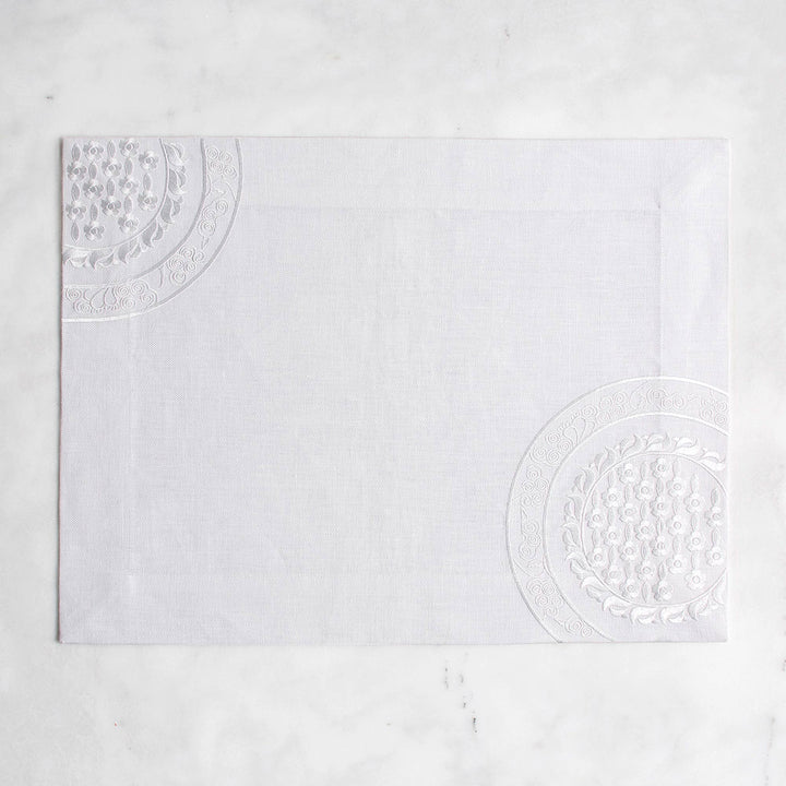 Iznik Tile Embroidery Placemat