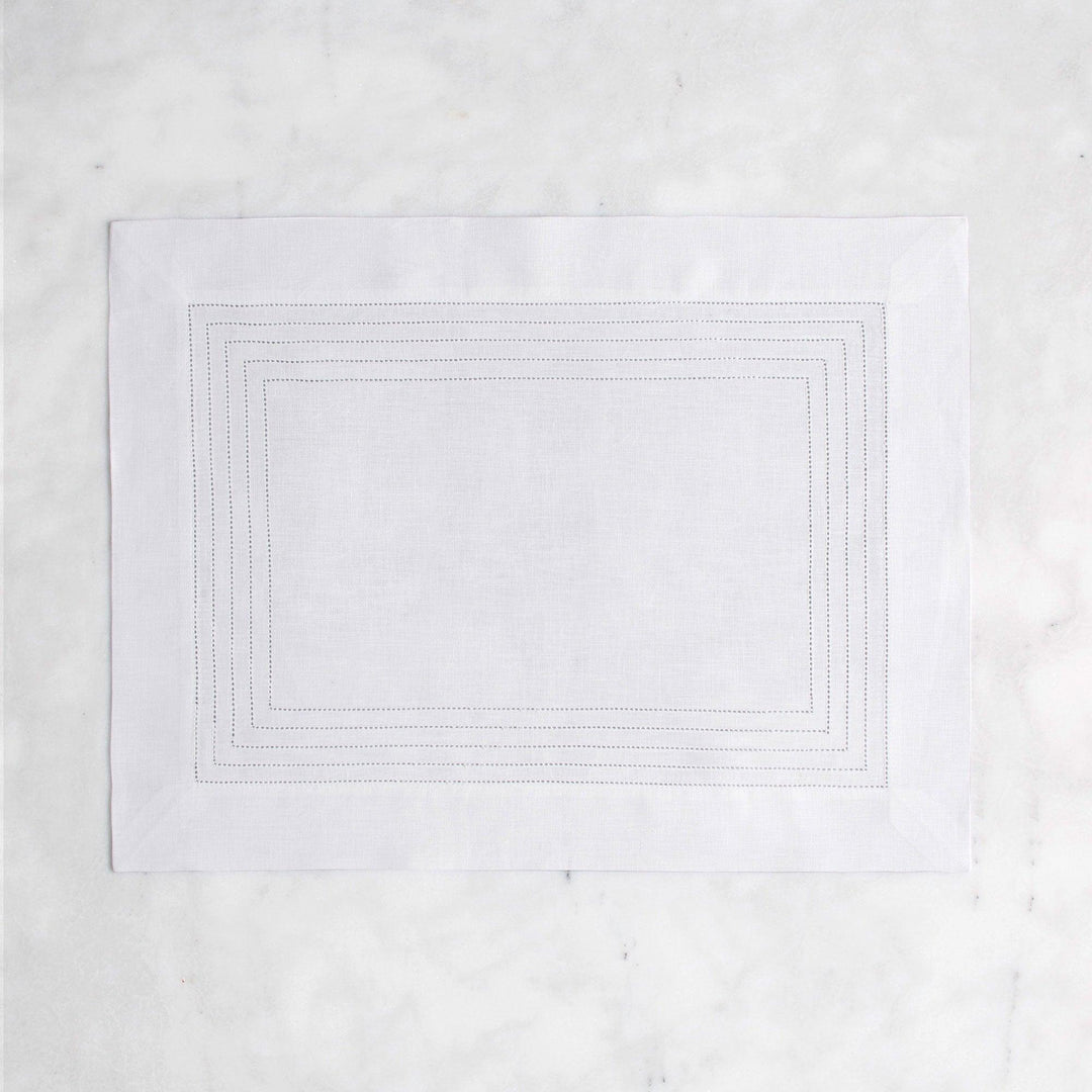 Placemat with Five Row Hemstitch