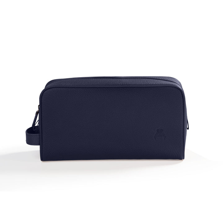 Leather Toiletry Bag Navy