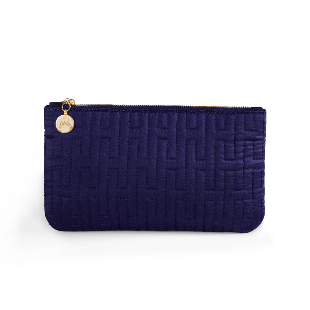 H Quilted Make-up Bag Dark Blue