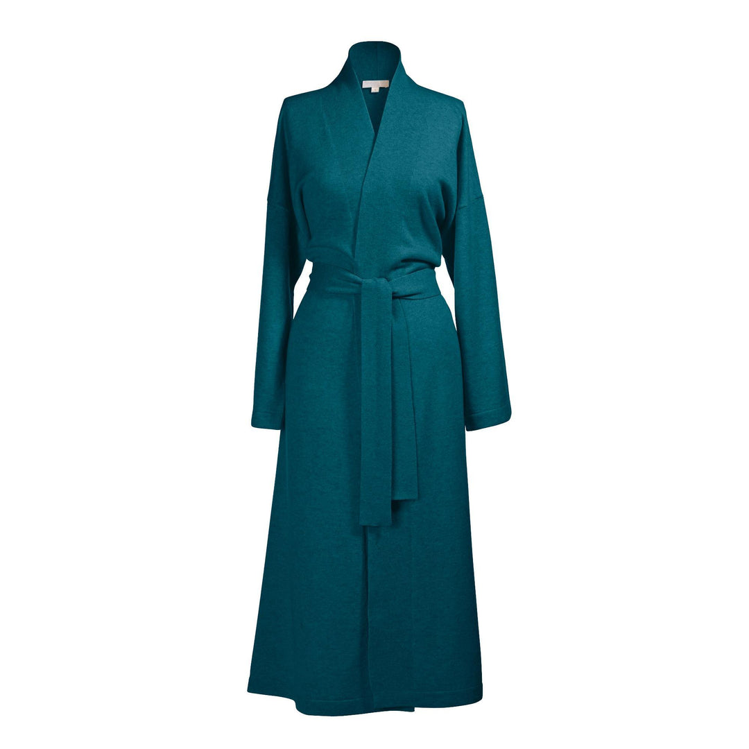 Long Cashmere Robe Emerald