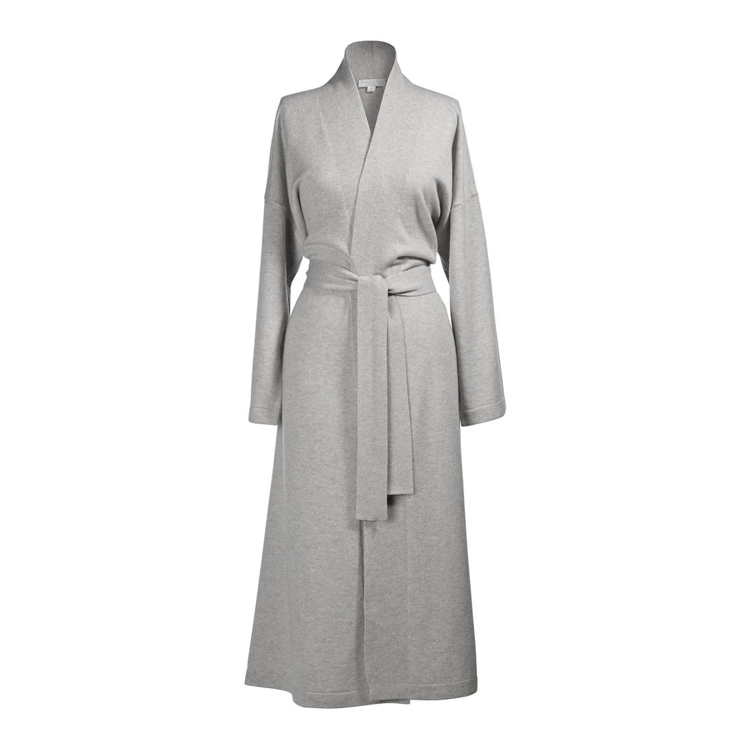 Long Cashmere Robe Grey
