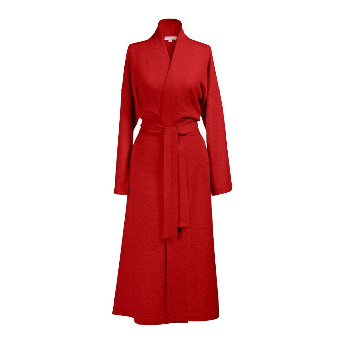 Long Cashmere Robe Red