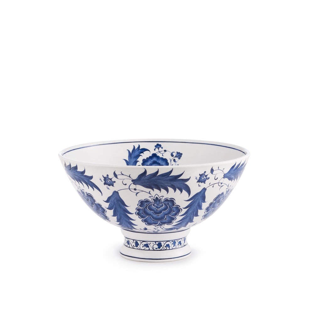 Iznik Tile Footed Serving Bowl - Hatai