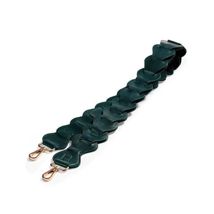 Leather Bag Strap Green