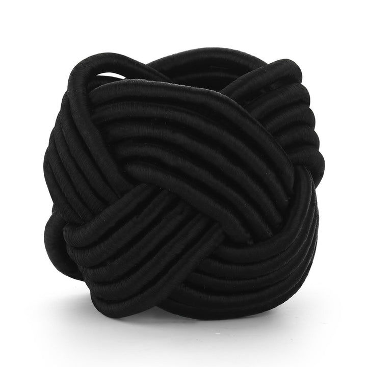 Twisted Knot Napkin Ring black
